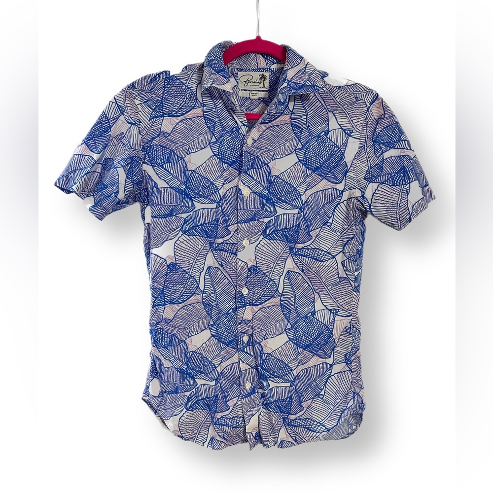 Bonobos Palm Print XS Slim Button-Up